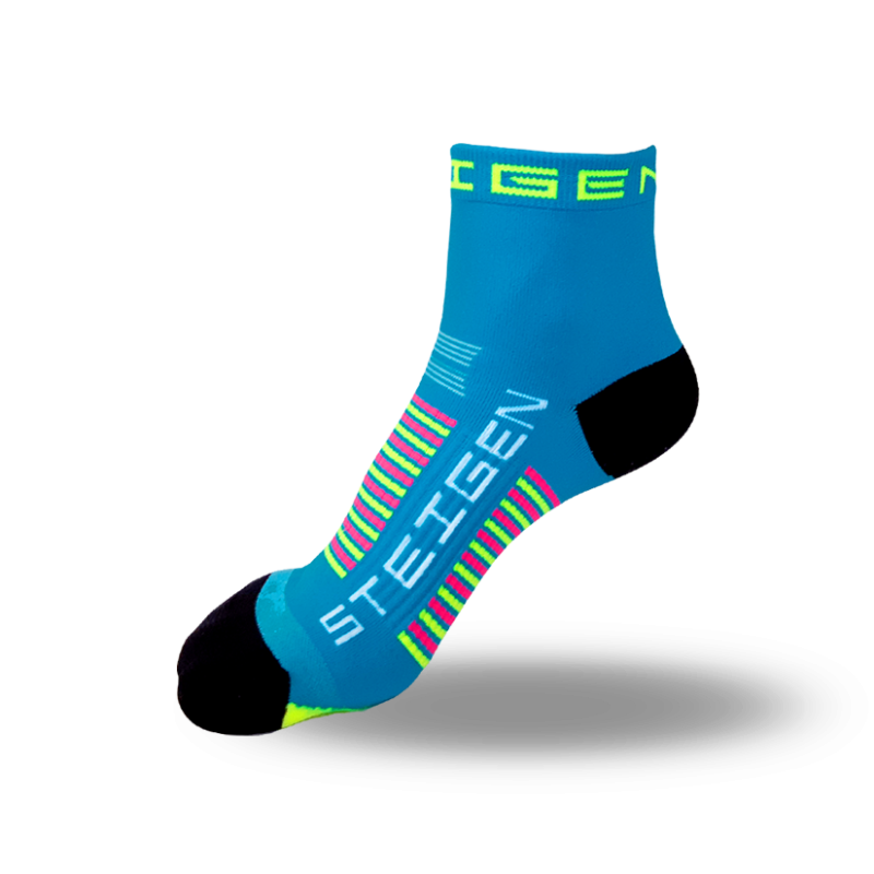 Kids Blue Running Socks ¼ Length