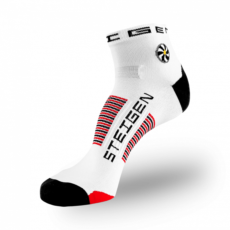 Big Foot (Size 12+ Only) White Running Socks ¼ Length