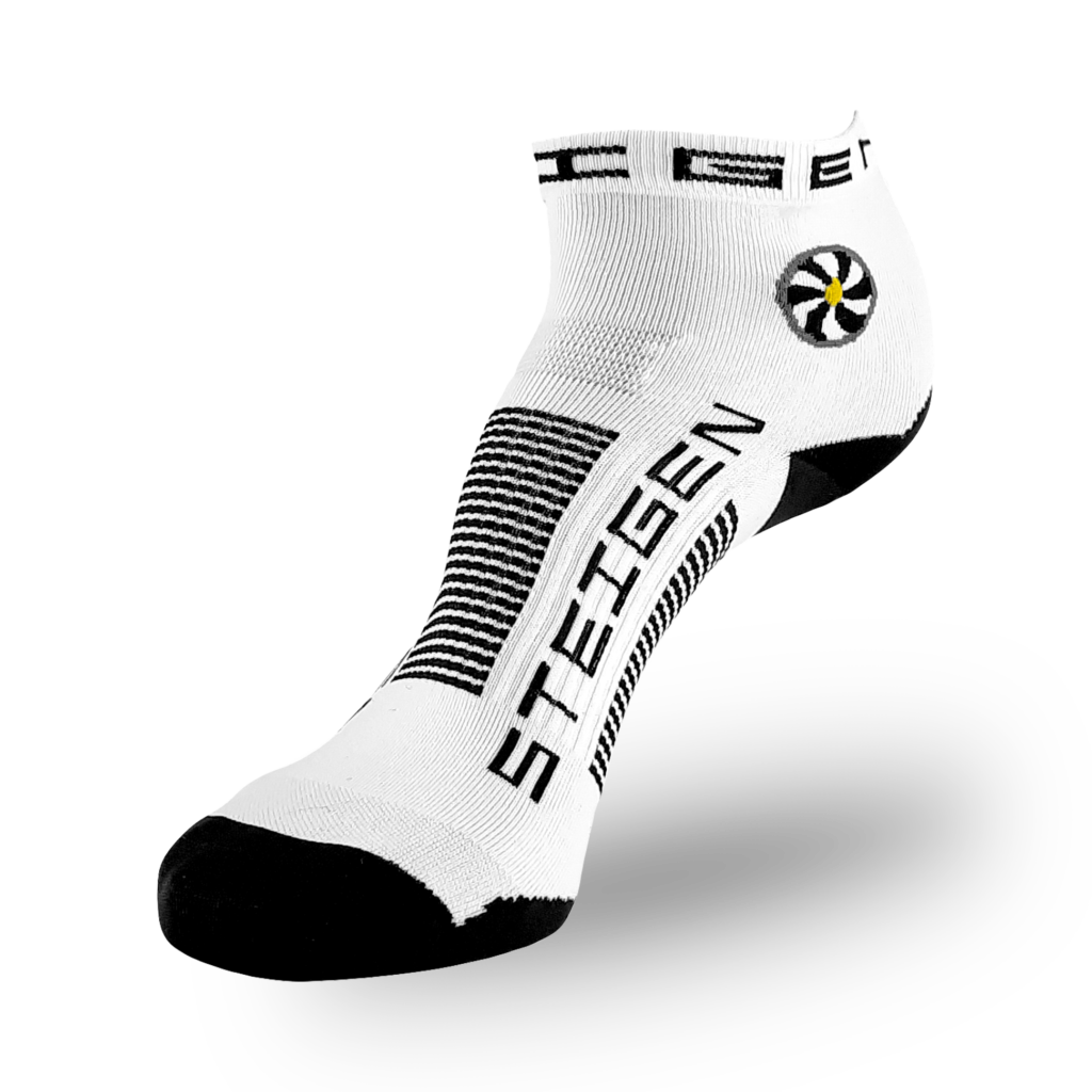 White Running Socks ¼ Length